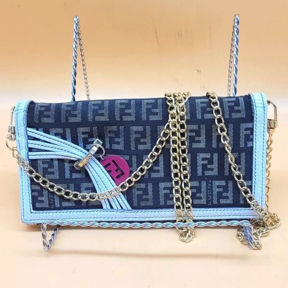 Fendi Accessories - Authentic Fendi FF Monogram Wallet on Chain